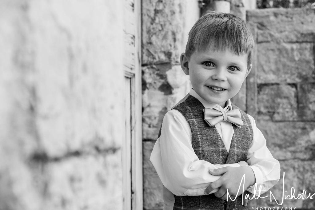 Page Boy at Priory Cottages Wedding