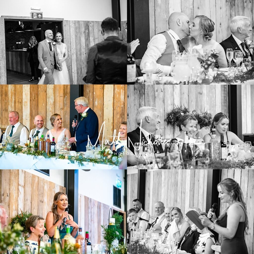Speeches at Foxtail Barns Wedding Venue
