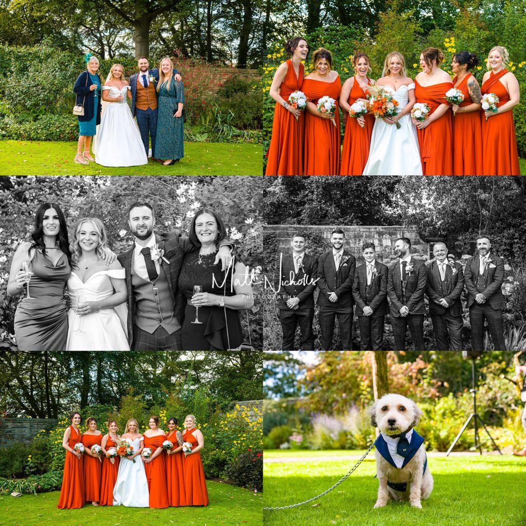 Formal photos at East Riddlesden Hall Wedding