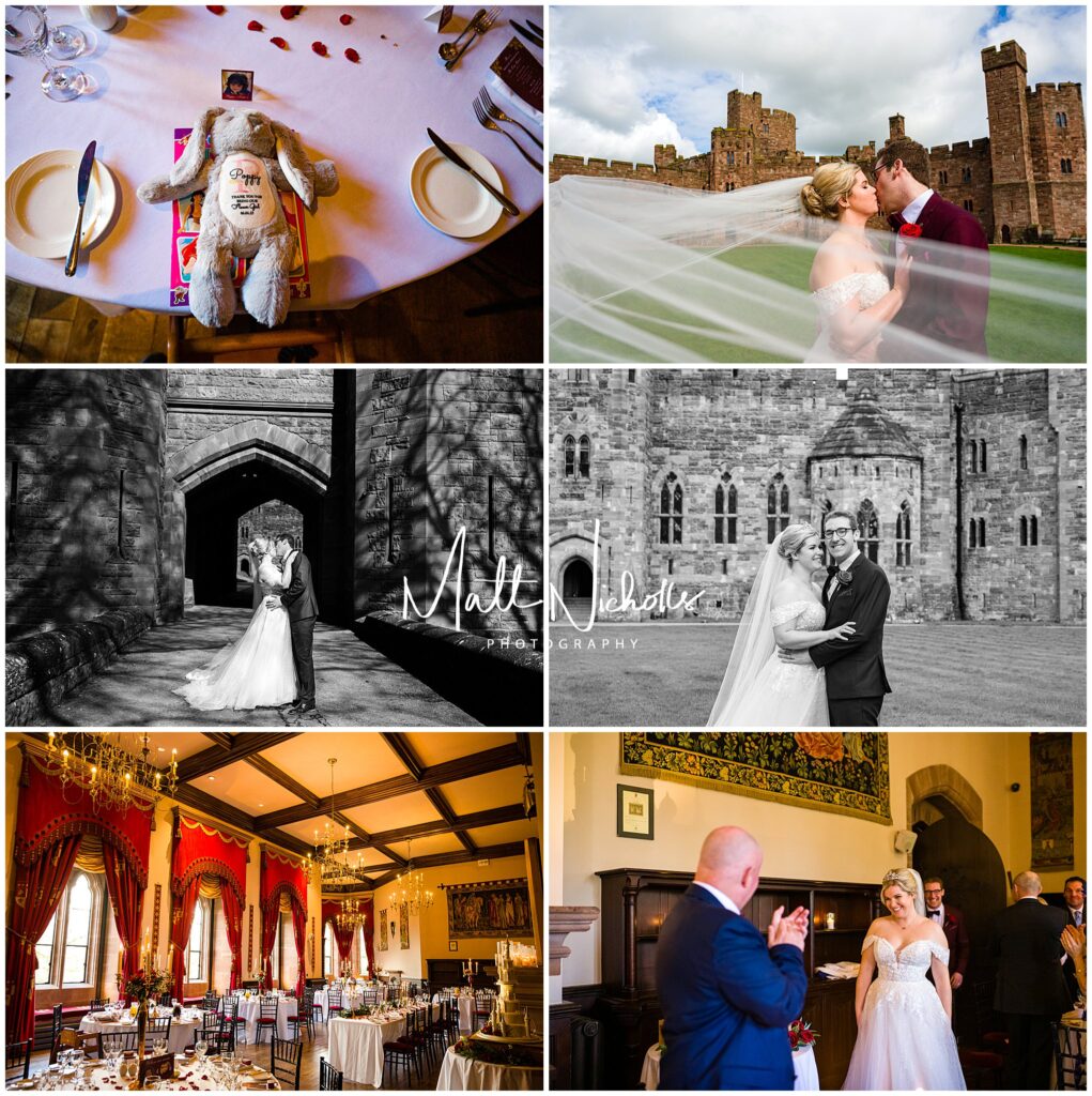 Wedding photographs at Peckforton Castle