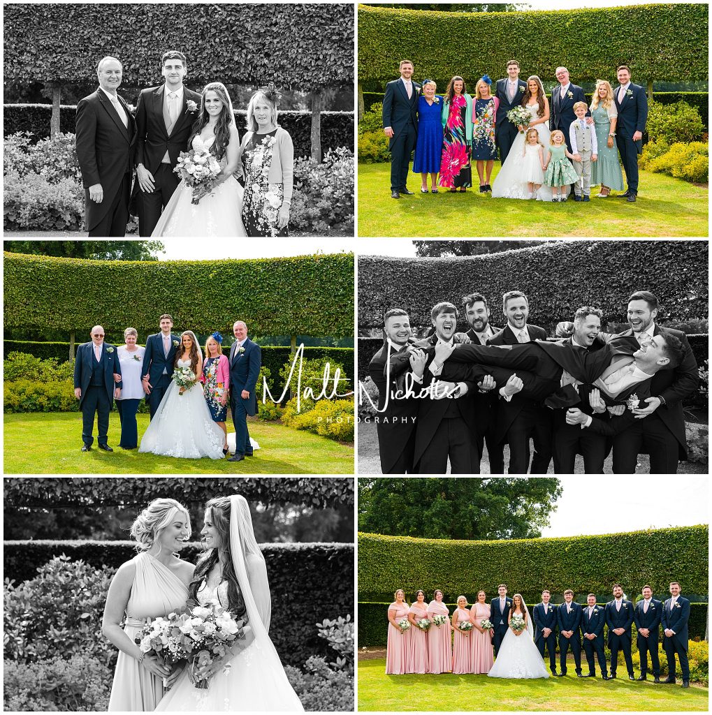 Formal group photographs at Merrydale Manor Wedding Venue