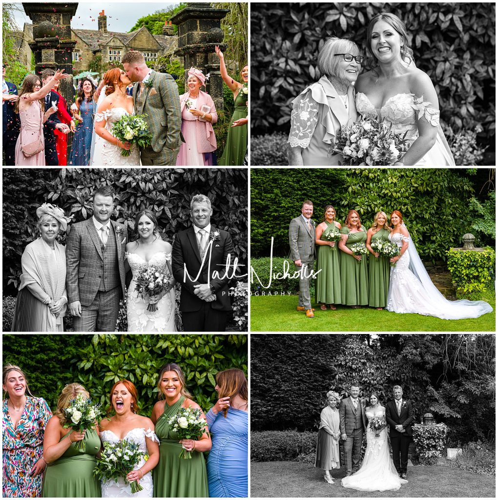 Group Photographs at Holdsworth House wedding venue