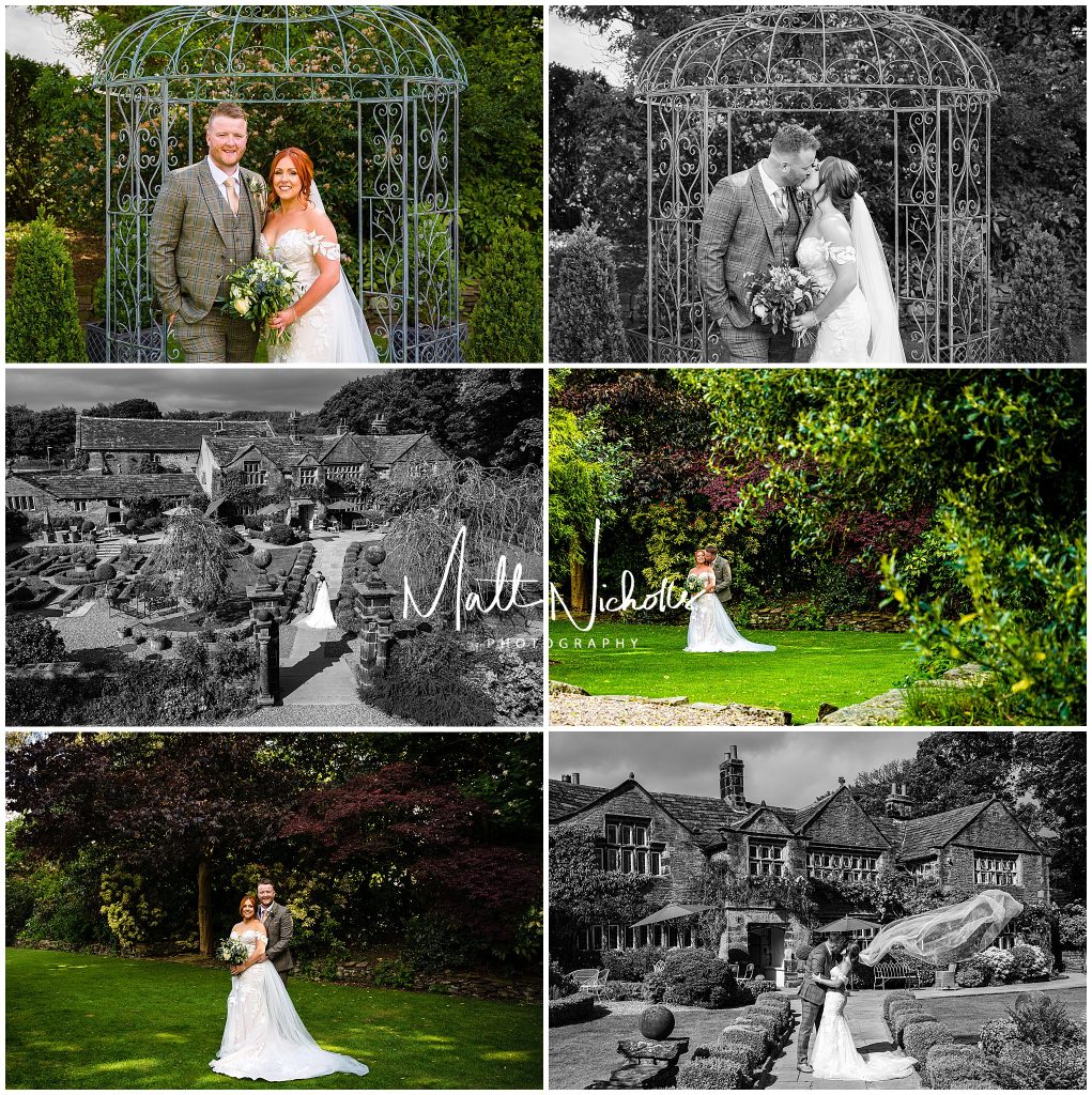 Bride and Groom at Holdsworth House wedding venue