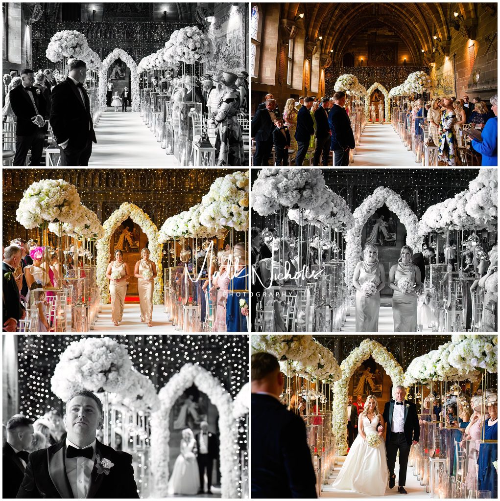 Ceremony in the Great Hall at Peckforton Castle