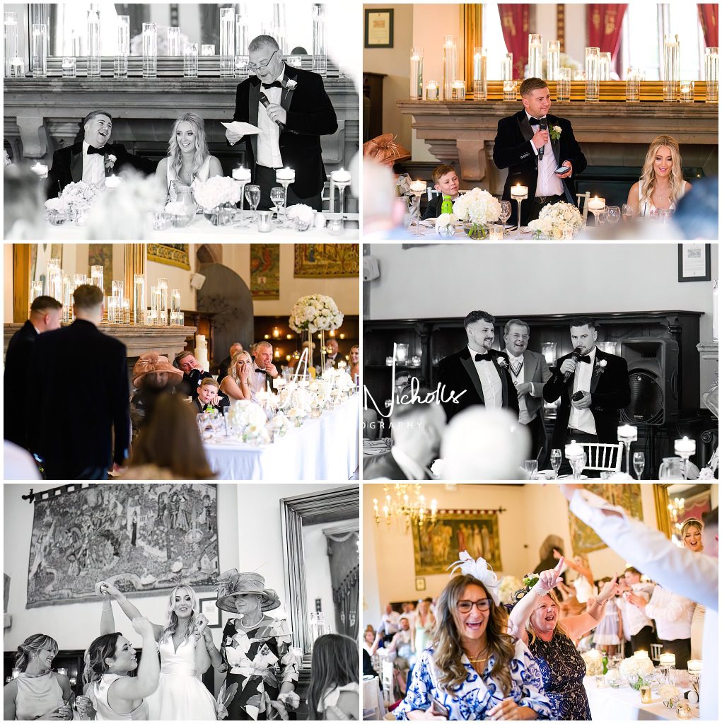 Speeches and Singing waiters at Peckforton Castle