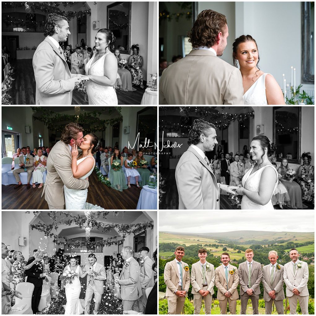 Wedding Ceremony at Holmfirth Vineyard wedding venue