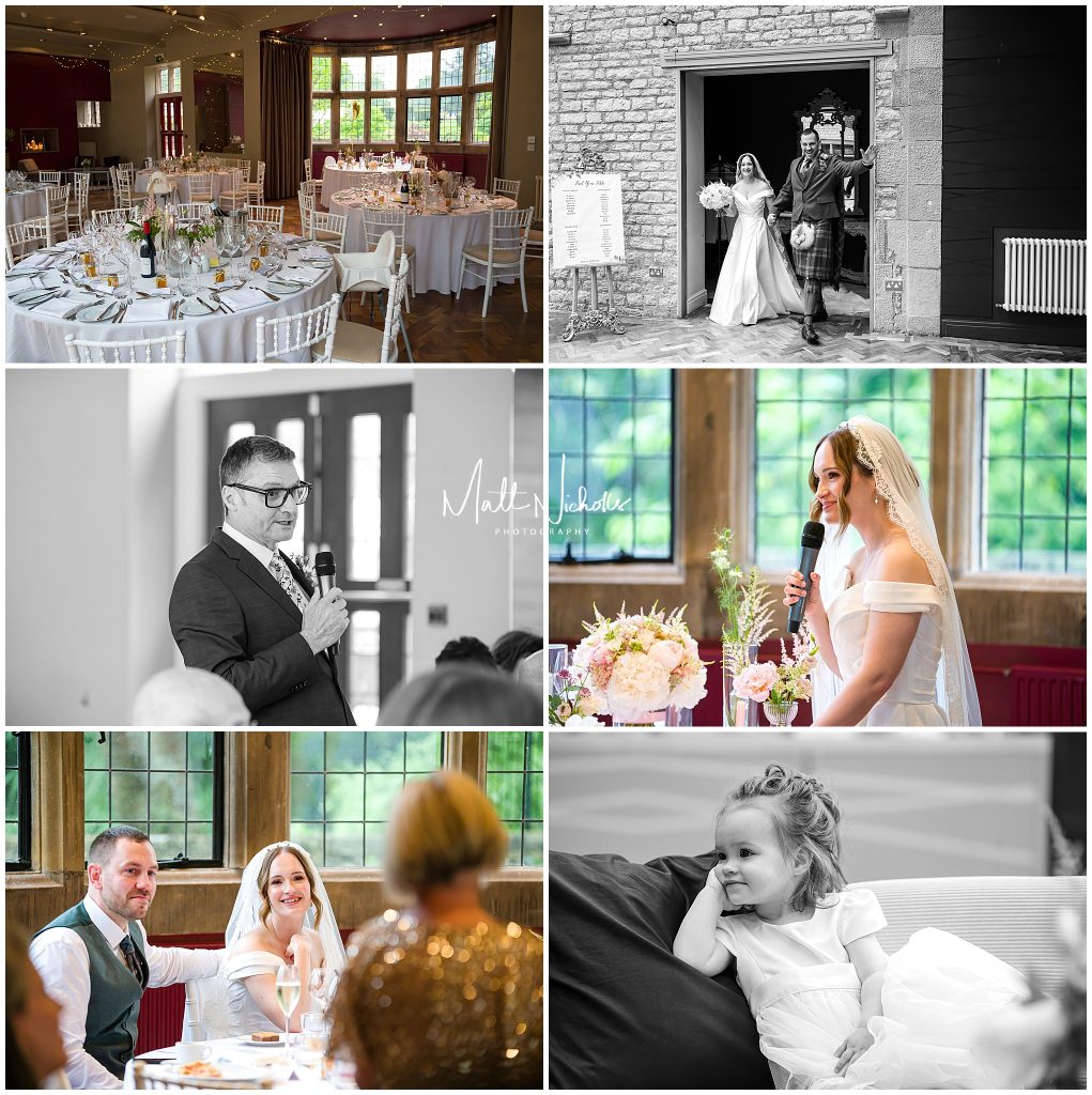 Wedding speeches at Thornbridge Hall wedding venue