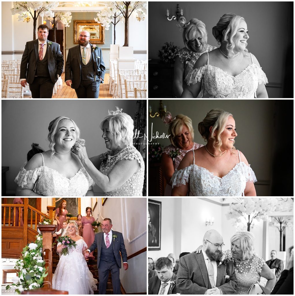 Bride getting ready at Cheshire Wedding Venue Nunsmere Hall