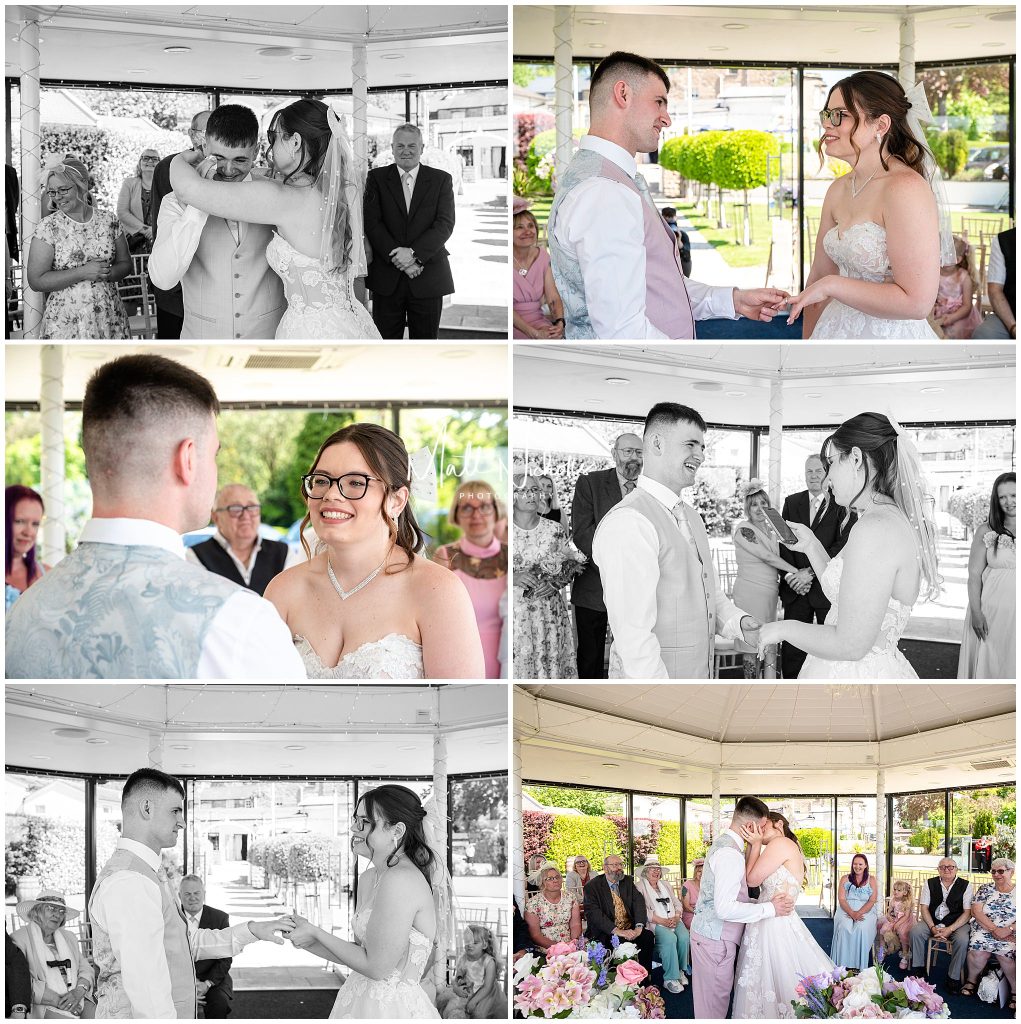 Wedding ceremony at Kings Croft Hotel Pontefract