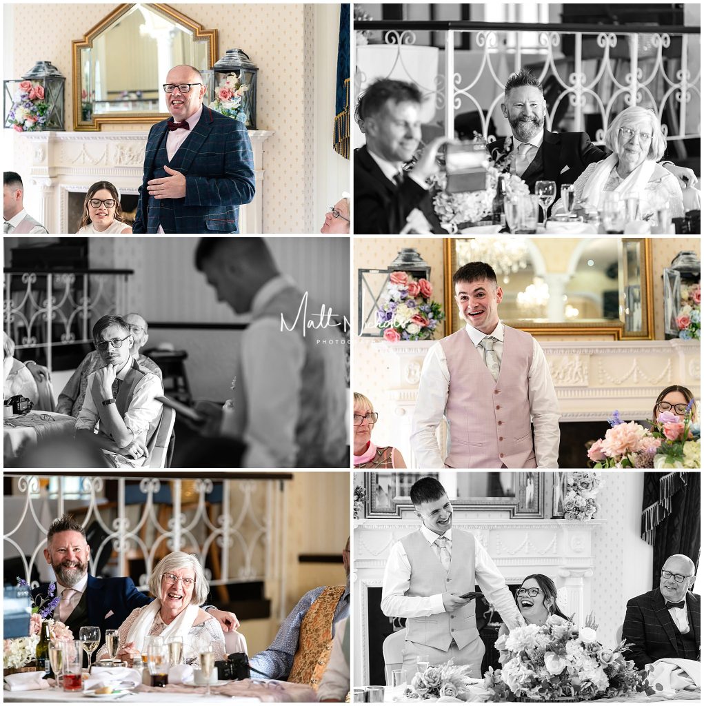 Wedding speeches at Kings Croft Hotel Pontefract