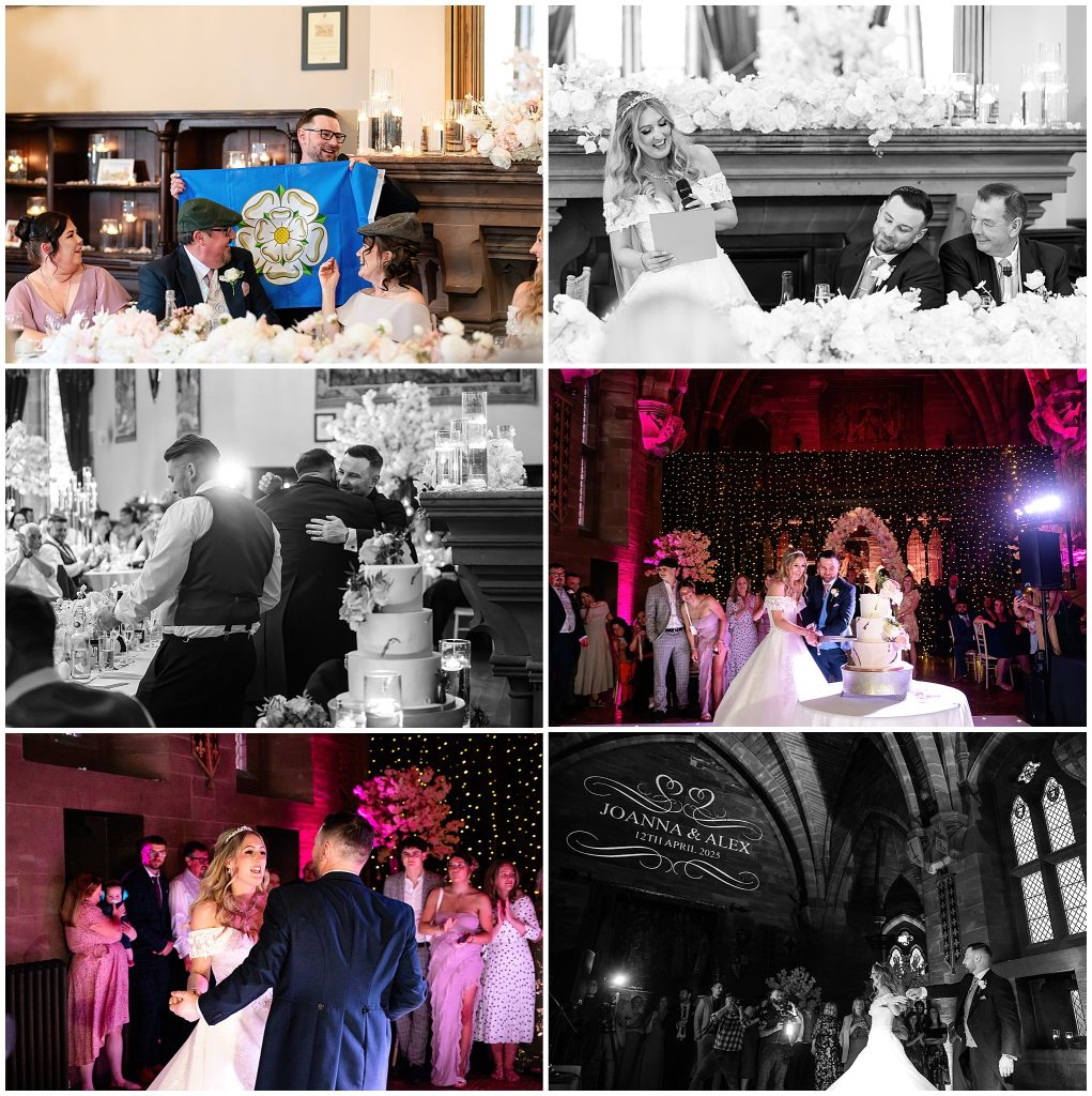 Speeches and First Dance at Peckforton Castle in Cheshire