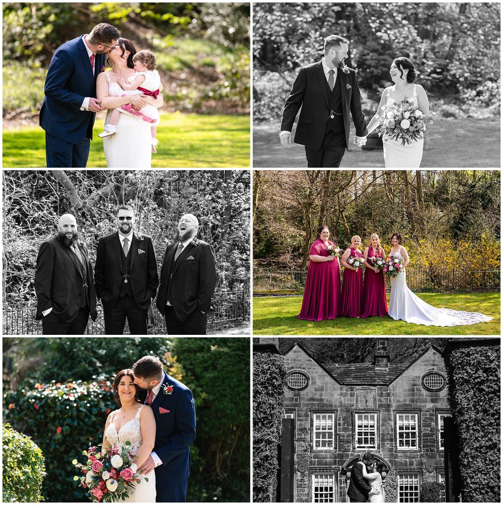 Bride and Groom at Whitley Hall Sheffield wedding venue