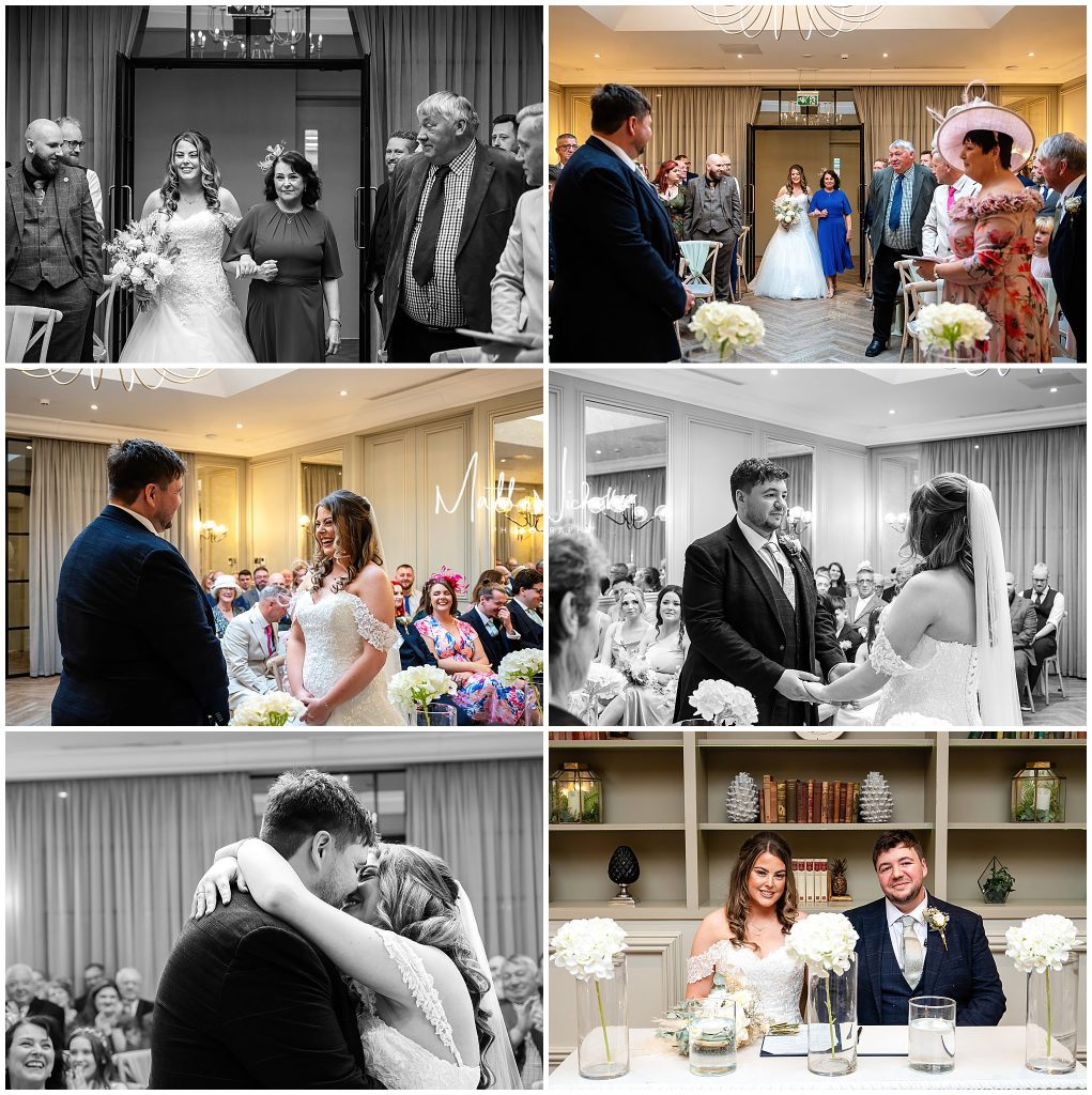 Wedding ceremony at Woodlands Hotel near Leeds