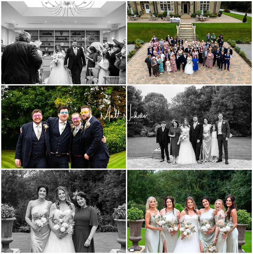 Formal Wedding Photographs at Woodlands Hotel near Leeds